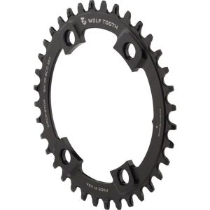 Wolf Tooth Components Shimano 4-Bolt Chainring (Black) (Drop-Stop B) (Single) (36T) (11... - SH11036