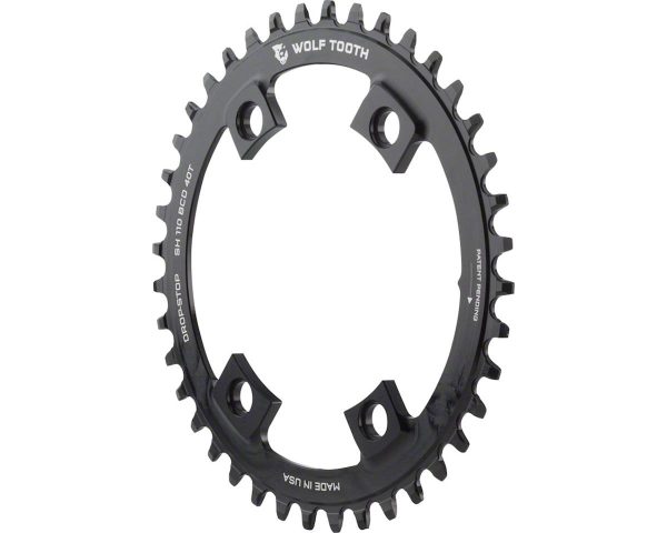 Wolf Tooth Components Shimano 4-Bolt Chainring (Black) (Drop-Stop B) (Single) (40T) (11... - SH11040