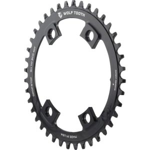 Wolf Tooth Components Shimano 4-Bolt Chainring (Black) (Drop-Stop B) (Single) (42T) (11... - SH11042