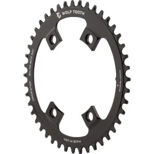 Wolf Tooth Components Shimano 4-Bolt Chainring (Black) (Drop-Stop B) (Single) (44T) (11... - SH11044
