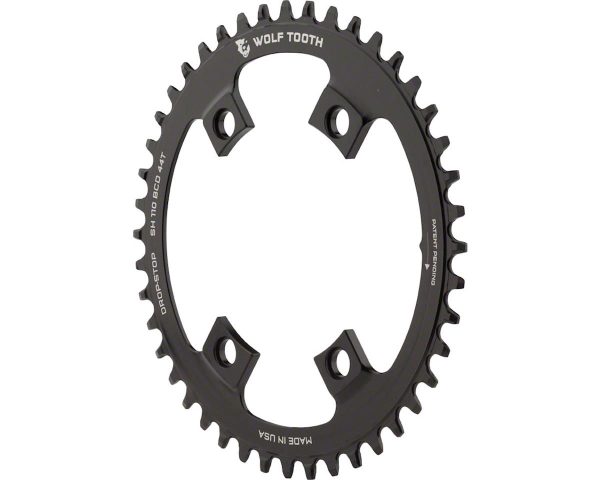 Wolf Tooth Components Shimano 4-Bolt Chainring (Black) (Drop-Stop B) (Single) (44T) (11... - SH11044