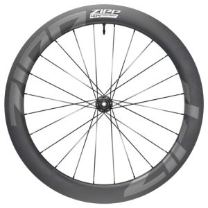 Zipp 404 Firecrest Carbon Tubeless Disc Front Clincher Wheel - 700c - Black / Standard Graphic / 12 x 100 / Centerlock / Front / Clincher / 700c