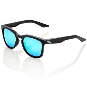 100percent Hudson Sunglasses Zwart Hiper Blue Multilayer Mirror/CAT3
