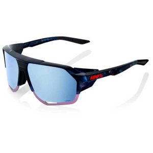 100percent Norvik Sunglasses Zwart HiPER Blue Multilayer Mirror/CAT3