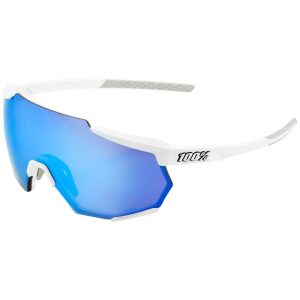100percent Racetrap Mirror Sunglasses Wit Hiper Blue Multilayer Mirror/CAT3 + Clear/CAT0