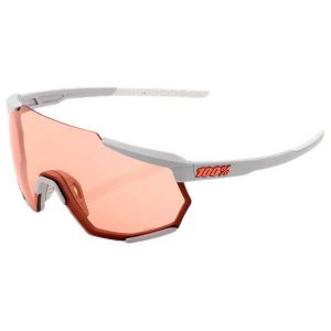 100percent Racetrap Sunglasses Grijs Hiper Coral/CAT1 + Clear/CAT0