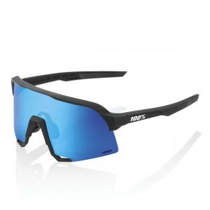100percent S3 Sunglasses Zwart Hiper Blue Multilayer Mirror/CAT3