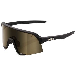100percent S3 Sunglasses Zwart Soft Gold Mirror/CAT3