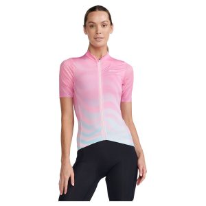 2xu Aero Cycle Short Sleeve Jersey Roze M Vrouw