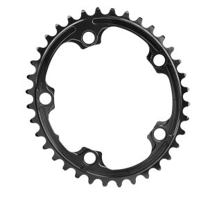 Absolute Black Oval 2x For Sram 110 Bcd Chainring Zwart 36t