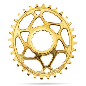 Absolute Black Oval Race Face Direct Mount 6 Mm Offset Chainring Goud 34t