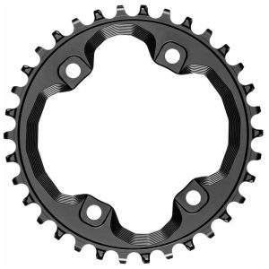Absolute Black Round Xt M8000/mt700 Narrow/wide With Bolts Chainring Zwart 30t