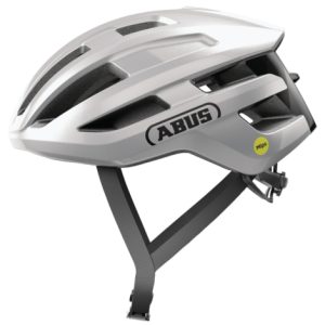 Abus PowerDome MIPS Road Bike Helmet - Gleam Silver / Small / 51cm / 55cm