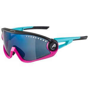 Alpina 5w1ng Cm+ Mirrored Polarized Sunglasses Blauw,Zwart Blue Mirror/CAT3 Fogstop