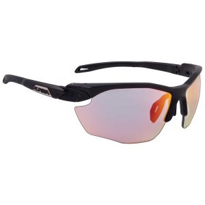 Alpina Twist Five Hr Qvm+ Mirrored Photochromic Sunglasses Zwart Quattro/Varioflex Rainbow Mirror/CAT1-3 Fogstop Hydrophobic