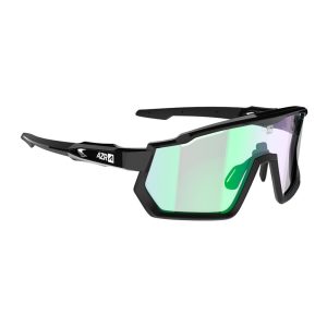 Azr Kromic Pro Race Rx Photochromic Sunglasses Zwart Photochromic Irise Green Mirror/CAT1-3