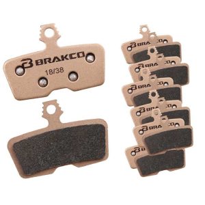 Brakco Avid Code 2011+ / Sram Code R Code Re-c Sintered Disc Brake Pads 25 Pairs Goud