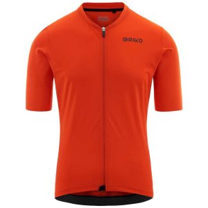 Briko Racing Short Sleeve Jersey Oranje S Man