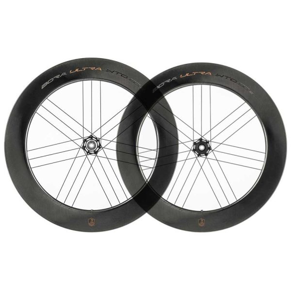 Campagnolo Bora Ultra Wto 80 Db Afs Cl Disc Tubeless Road Wheel Set Zilver 12 x 100 / 12 x 142 mm / Sram XDR