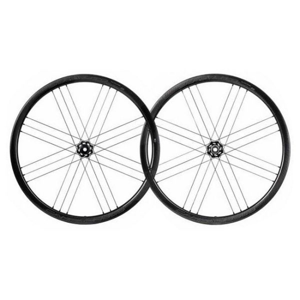 Campagnolo Bora Wto 33 2 Way Fit Dark Label Tubeless Road Wheel Set Zwart 9 x 100 / 10 x 130 mm / Shimano/Sram HG