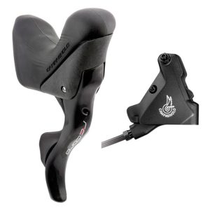 Campagnolo Record Hydraulic Ep 160 Mm Right Brake Lever With Shifter Zwart 12s