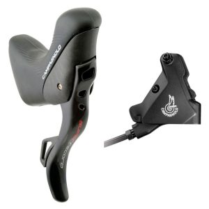 Campagnolo Super Record Hydraulic Eps 160 Mm Right Brake Lever With Shifter Zwart 12s