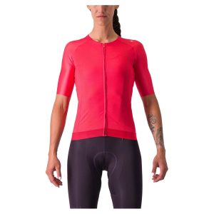 Castelli Aero Pro 7.0 Short Sleeve Jersey Roze S Vrouw