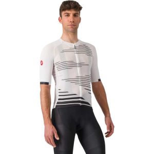 Castelli Climber's 4.0 Short Sleeve Jersey Wit,Zwart S Man