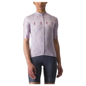 Castelli Dimensione Short Sleeve Jersey Paars S Vrouw