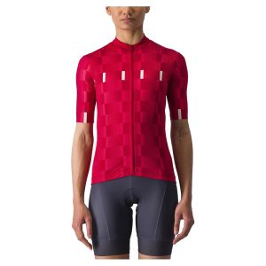 Castelli Dimensione Short Sleeve Jersey Rood M Vrouw