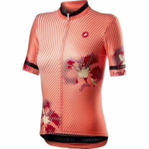 Castelli Primavera Women's Short Sleeve Cycling Jersey - SS21 - Peach Echo / Medium