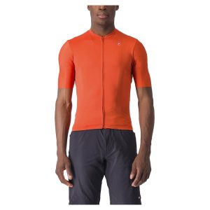 Castelli Unlimited Entrata 2 Short Sleeve Jersey Oranje L Man
