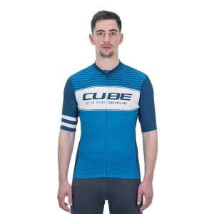 Cube Blackline Cmpt Short Sleeve Jersey Blauw M Man