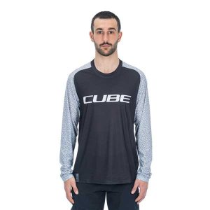 Cube Vertex Long Sleeve Enduro Jersey Grijs S Man