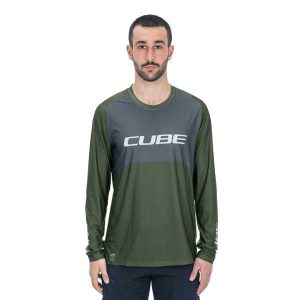 Cube Vertex Tm Long Sleeve Enduro Jersey Groen XS Man