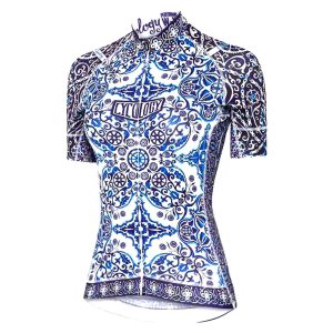 Cycology Majolica Short Sleeve Jersey Wit XS Vrouw