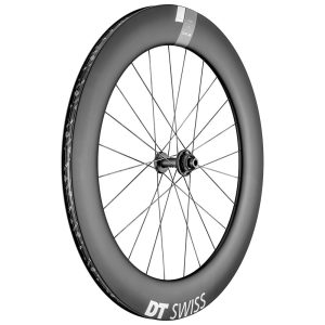 Dt Swiss Arc 1400 Dicut 80 Cl Disc Tubeless Road Front Wheel Zwart 12 x 100 mm