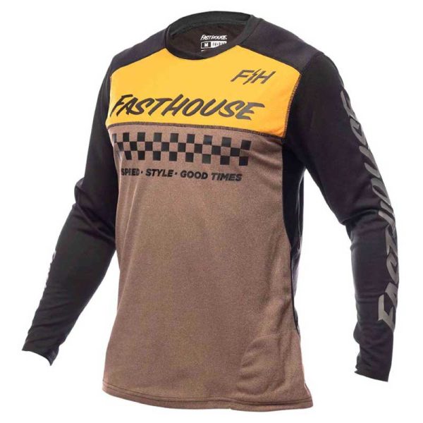 Fasthouse Alloy Long Sleeve Jersey Bruin S Man