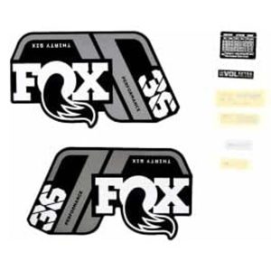 Fox 34 Sc P-s Gray 2021 Fox Fork Stickers Zwart