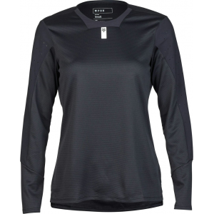 Fox Apparel | Women's Defend Long Sleeve Jersey | Size Medium In Black | Polyester