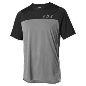 Fox Racing Mtb Flexair Zip Long Sleeve Enduro Jersey Grijs S Man