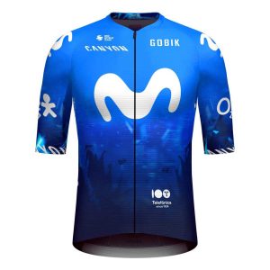 Gobik Movistar Infinity Movistar Team 2024 Short Sleeve Jersey Blauw 2XS Man