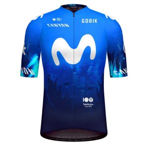 Gobik Movistar Odyssey Movistar Team 2024 Short Sleeve Jersey Blauw 2XS Man