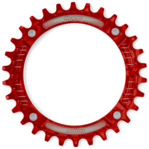 Hope Retainer Ring Single Chainring - Red / 36 / 4 Arm, 104mm