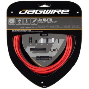 Jagwire Kit Elite Sealed Shift 2 Unidades Rood