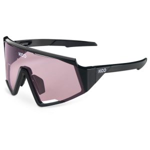 Koo Spectro Photochromic Sunglasses Zwart Photochromic Pink Mirror/CAT1-3
