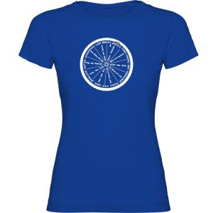 Kruskis Wheel Short Sleeve T-shirt Blauw XL Vrouw