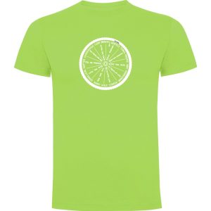 Kruskis Wheel Short Sleeve T-shirt Geel 2XL Man