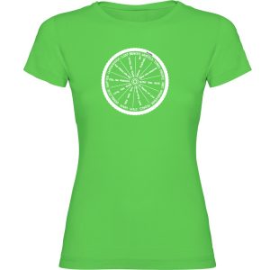 Kruskis Wheel Short Sleeve T-shirt Groen S Vrouw