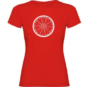 Kruskis Wheel Short Sleeve T-shirt Rood 2XL Vrouw